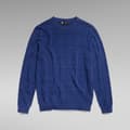 Miniatyrbillede 3 af 6: G-star Besætning Hals Sweater Table Structure R Blå M Mand