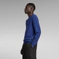 Miniatyrbillede 4 af 6: G-star Besætning Hals Sweater Table Structure R Blå M Mand