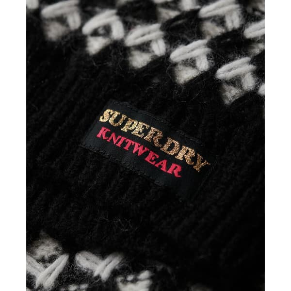Superdry Polotröja Roll Crop Svart XS Kvinna