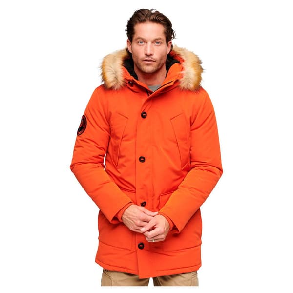 Superdry Parkas Everest Faux Fur Orange L Man