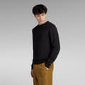Miniatyrbillede 4 af 6: G-star Besætning Hals Sweater Table Structure R Sort S Mand