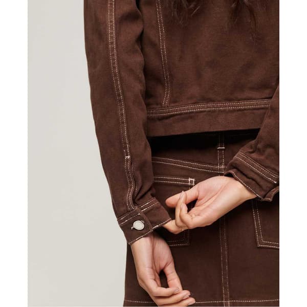 Superdry Lättviktsjacka Studios Desert Brun XS Kvinna