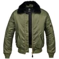 Miniatyrbillede 1 af 5: Brandit Jakke Ma2 Fur Collar Grøn 4XL Mand
