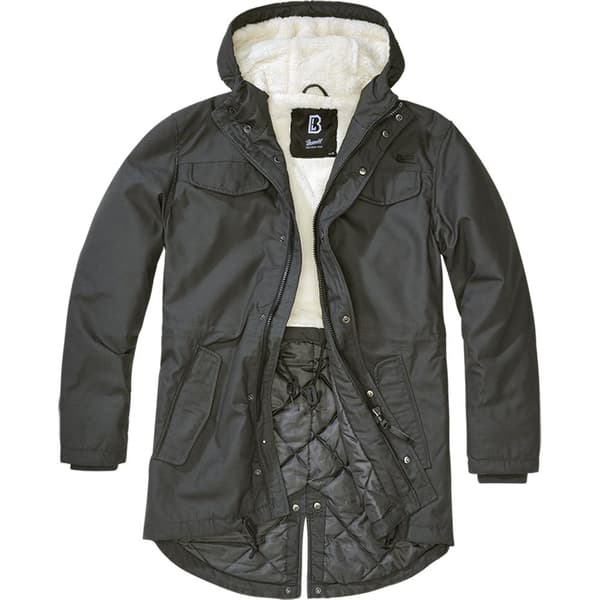 Brandit Frakke Marsh Lake Teddy Sort 2XL Mand