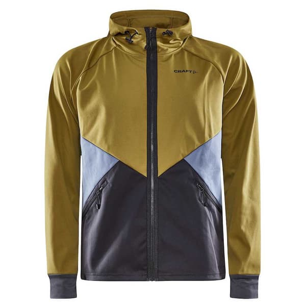 Craft Jacka Core Glide Hood Gul,Svart XL Man