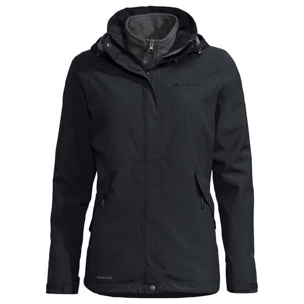 Vaude Jacka Rosemoor 3 In 1 Svart 34 Kvinna