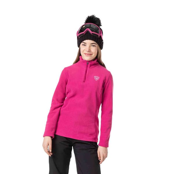 Rossignol Flicka Half Zip Fleece Rliyl06 Rosa 12 Years