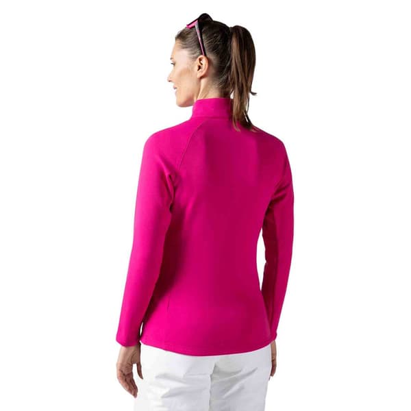 Rossignol Full Dragkedja Fleece Classique Clim Rosa S Kvinna