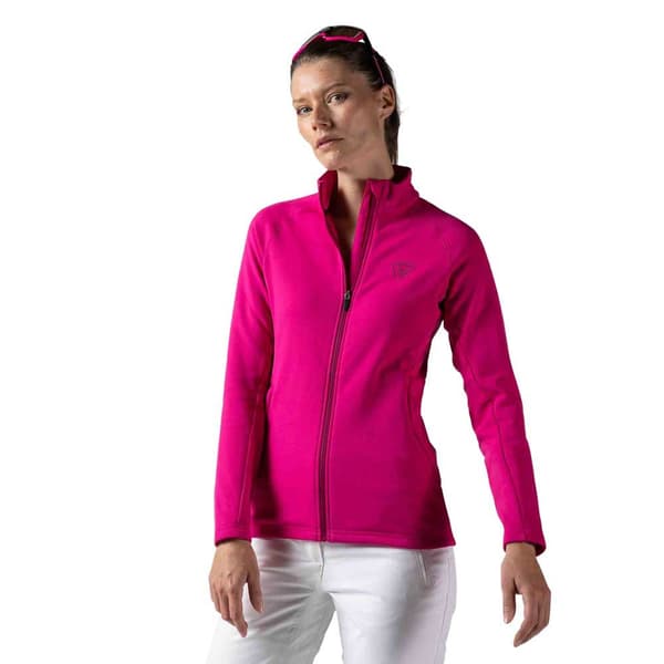 Rossignol Full Dragkedja Fleece Classique Clim Rosa S Kvinna