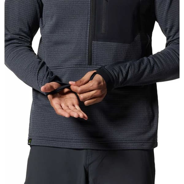 Mountain Hardwear Halv Lynlås Fleece Polartec® Power Grid Blå S Mand