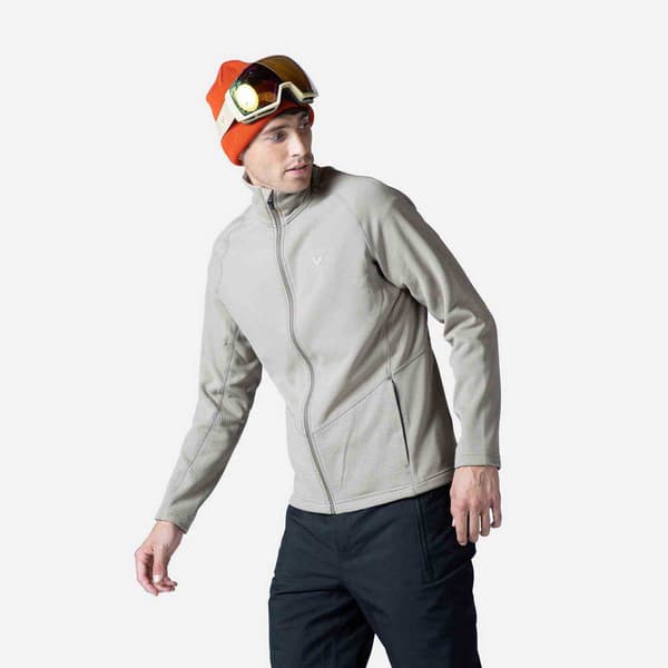Rossignol Halv Blixtlåsfleece Classique Clim Grå L Man