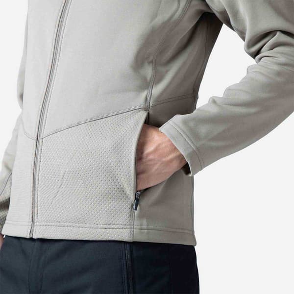 Rossignol Halv Blixtlåsfleece Classique Clim Grå L Man