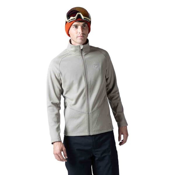 Rossignol Halv Blixtlåsfleece Classique Clim Grå L Man