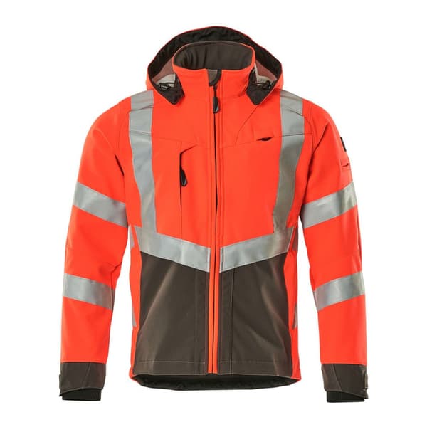 Mascot Softshell Jakke Med Hætte Safe Supreme 15502 Orange L