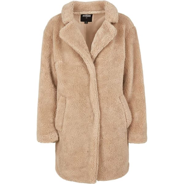 Urban Classics Overdimensioneret Parka Sherpa Beige XS Kvinde