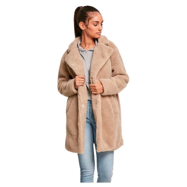 Urban Classics Overdimensioneret Parka Sherpa Beige XS Kvinde