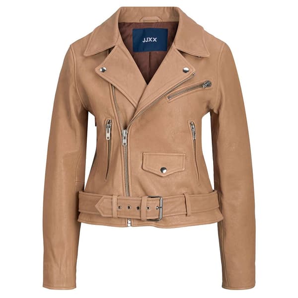 Jack & Jones Læderjakke Holly Biker Beige L Kvinde