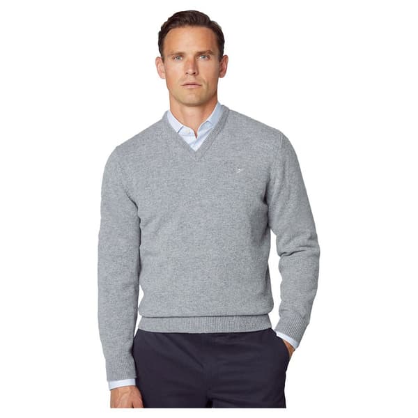 Hackett V-hals Sweater Hm703024 Grå 2XL Mand