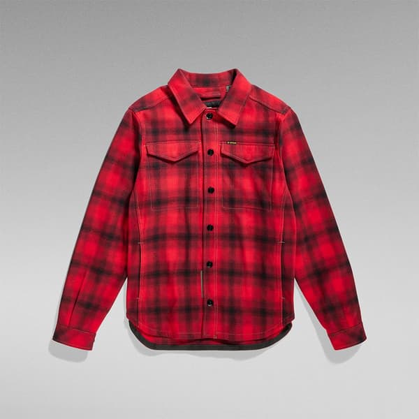 G-star Overshirt Check Rød L Mand
