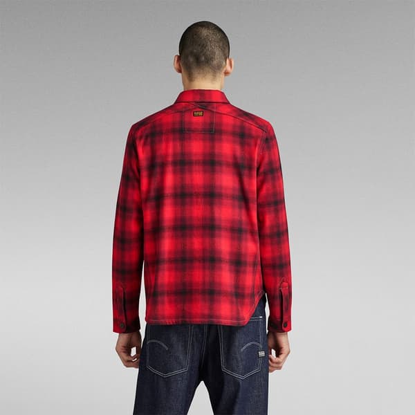 G-star Overshirt Check Rød L Mand