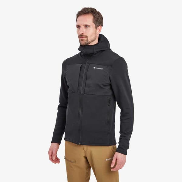 Montane Full Dragkedja Fleece Fury Xt Svart XL Man