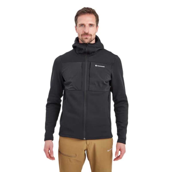 Montane Full Dragkedja Fleece Fury Xt Svart XL Man