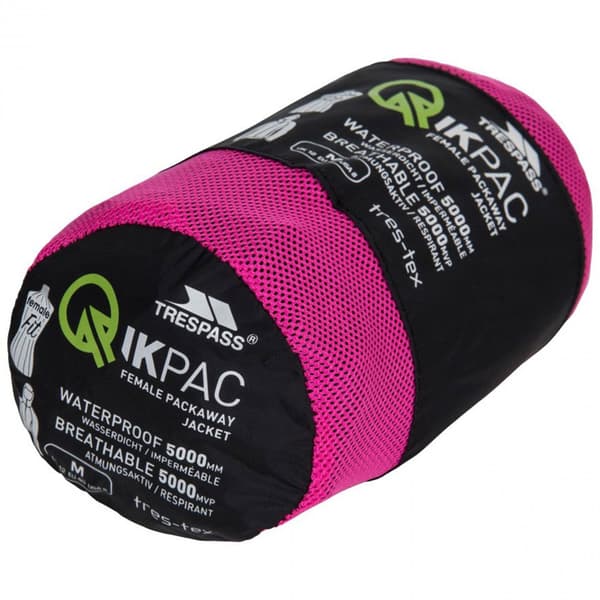Trespass Jacka Qikpac Svart XL Kvinna