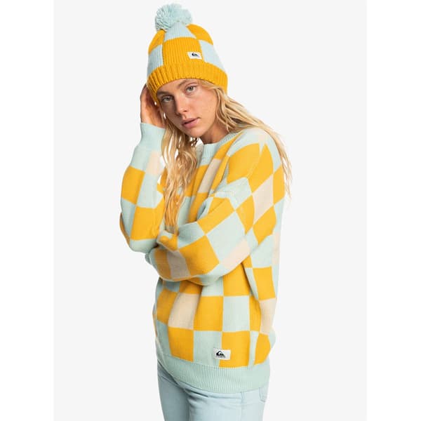 Quiksilver Tröja Med Rund Hals Stm Independent Gang Gul XS Kvinna