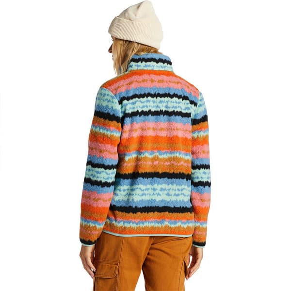 Billabong Halv Lynlås Fleece Boundary Mock 3 Orange XS Kvinde