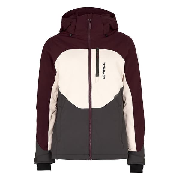 O´neill Hættejakke Carbonite Beige,Rød XS Kvinde
