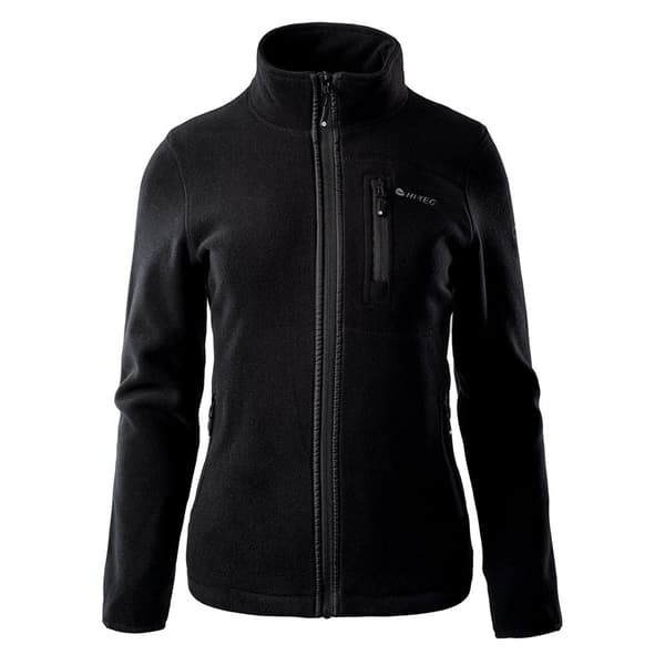Hi-tec Fleece Med Fuld Lynlås Porto Sort S Kvinde