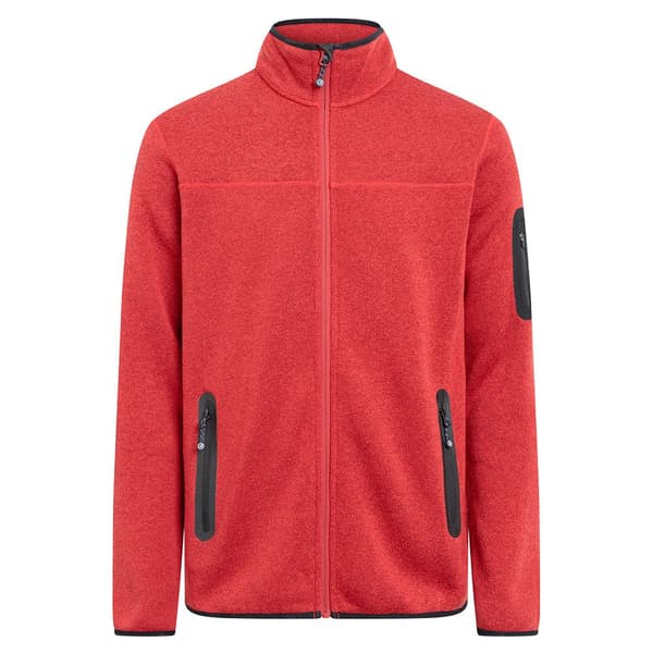 Sea Ranch Fleece Med Fuld Lynlås Sidney Rød L Mand