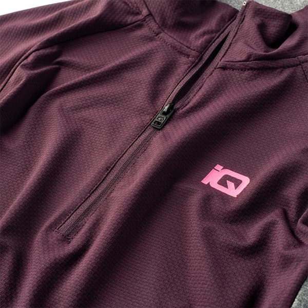 Iq Halv Lynlås Fleece Immo Lilla S Kvinde