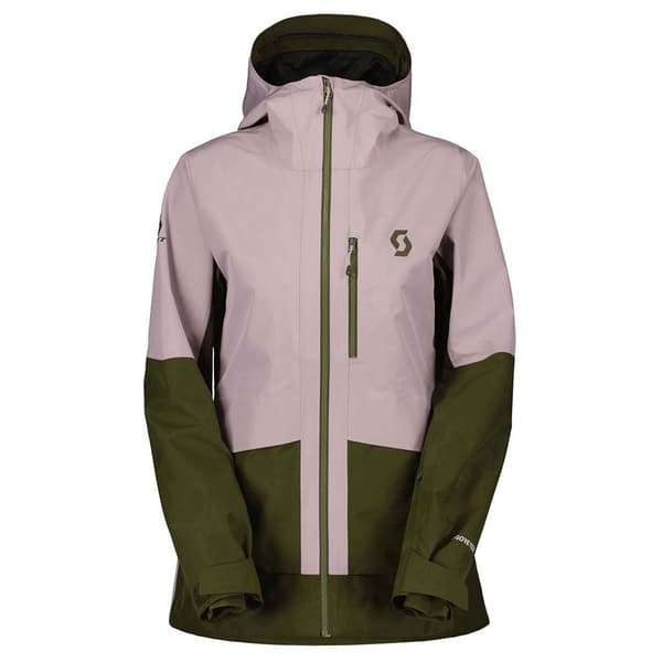 Scott Jacka Vertic Goretex 2l Grönt,Rosa S Kvinna