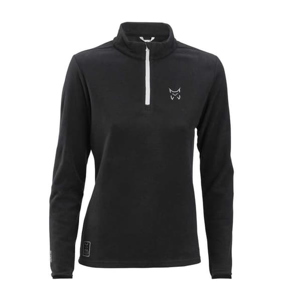 Altus Halv Lynlås Fleece Uri Sort M Kvinde