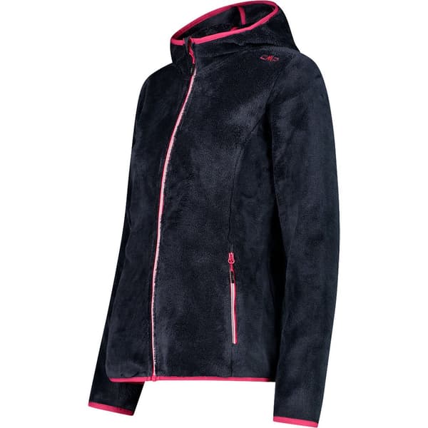 Cmp Fleece Med Hætte Jacket 38p1546 Sort S Kvinde