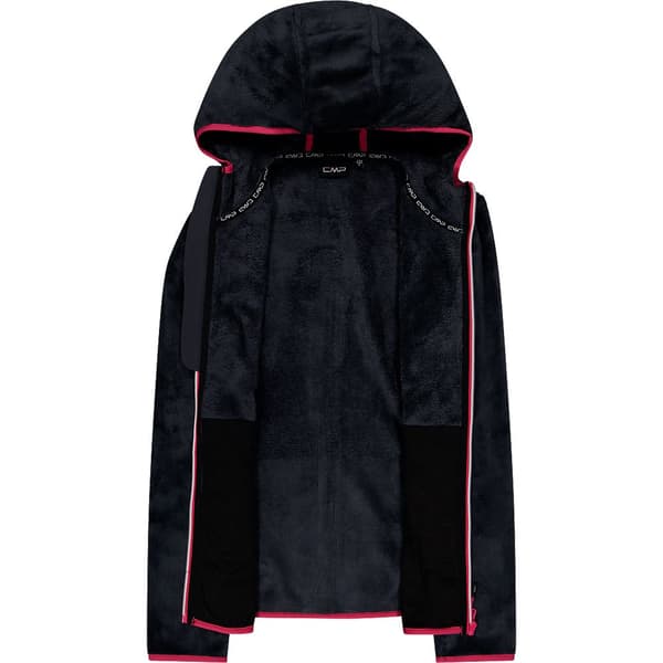Cmp Fleece Med Hætte Jacket 38p1546 Sort S Kvinde