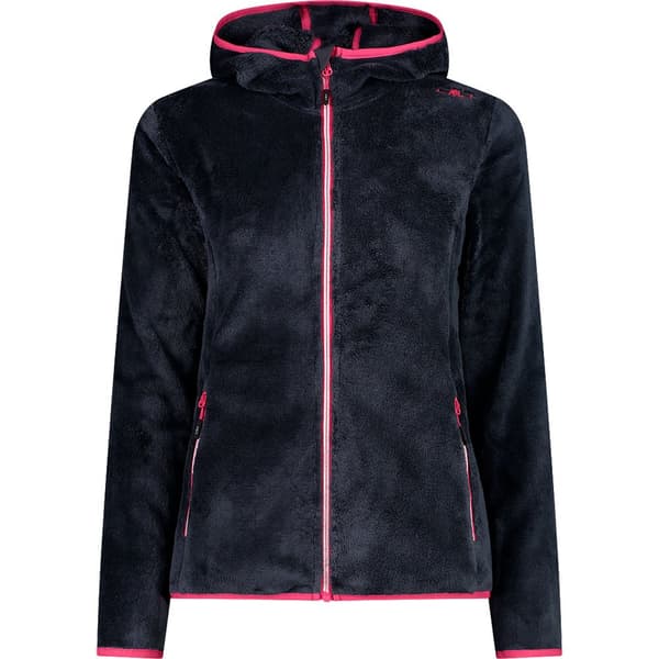 Cmp Fleece Med Hætte Jacket 38p1546 Sort S Kvinde