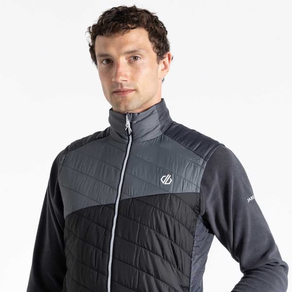 Dare2b Fleece Med Fuld Lynlås Touring Sort,Grå XL Mand