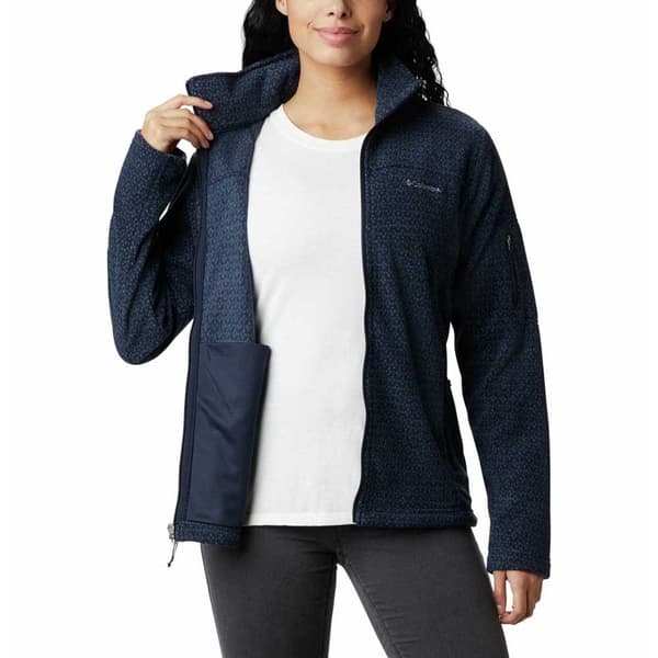 Columbia Fleece Fast Trek Printed Blå XS Kvinde