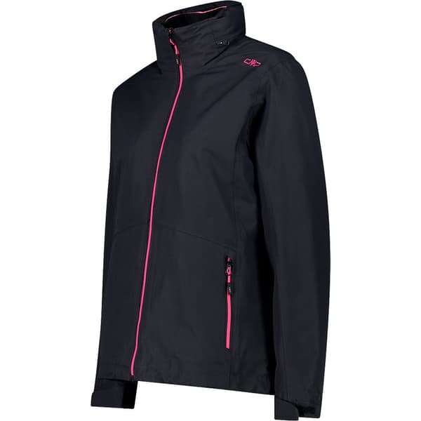 Cmp Jakke Zip Hood Detachable Inner 32z1436d Sort L Kvinde