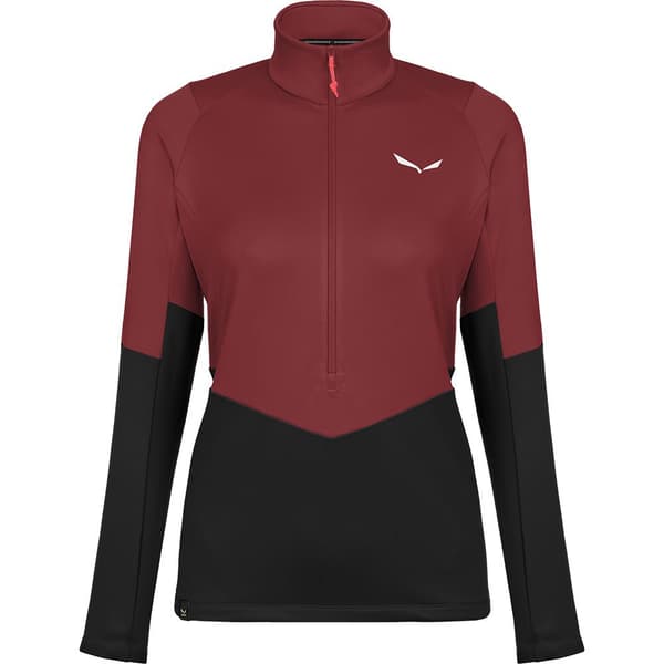Salewa Halv Lynlås Fleece Puez Pullover Rød XS Kvinde