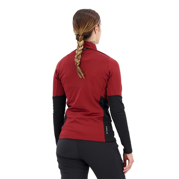 Salewa Halv Lynlås Fleece Puez Pullover Rød XS Kvinde