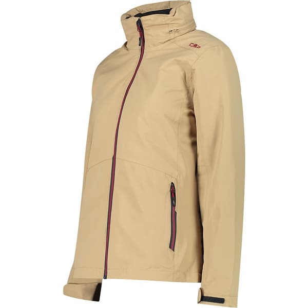 Cmp Jakke Zip Hood Detachable Inner 32z1436d Brun M Kvinde