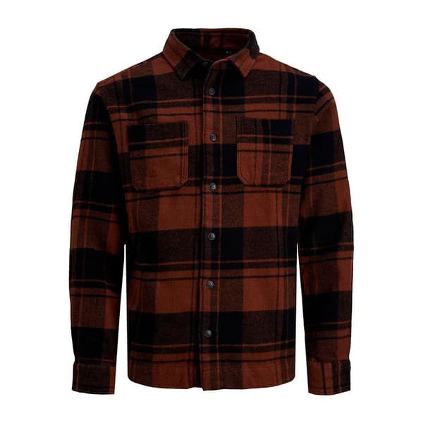 Jack & Jones Overshirt Logan Check Brun,Orange S Mand