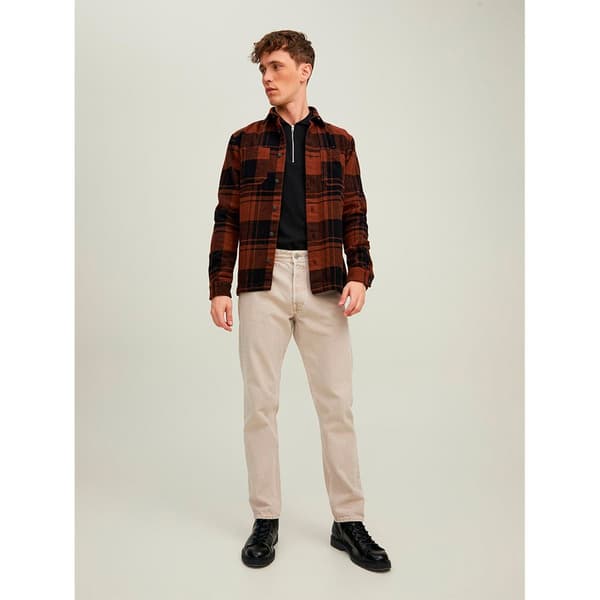 Jack & Jones Overshirt Logan Check Brun,Orange S Mand