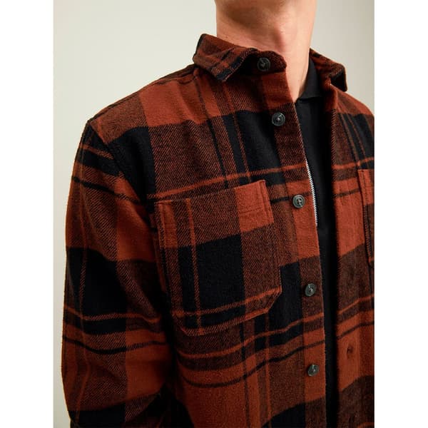 Jack & Jones Overshirt Logan Check Brun,Orange S Mand
