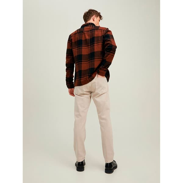 Jack & Jones Overshirt Logan Check Brun,Orange S Mand