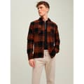 Miniatyrbillede 1 af 7: Jack & Jones Overshirt Logan Check Brun,Orange S Mand