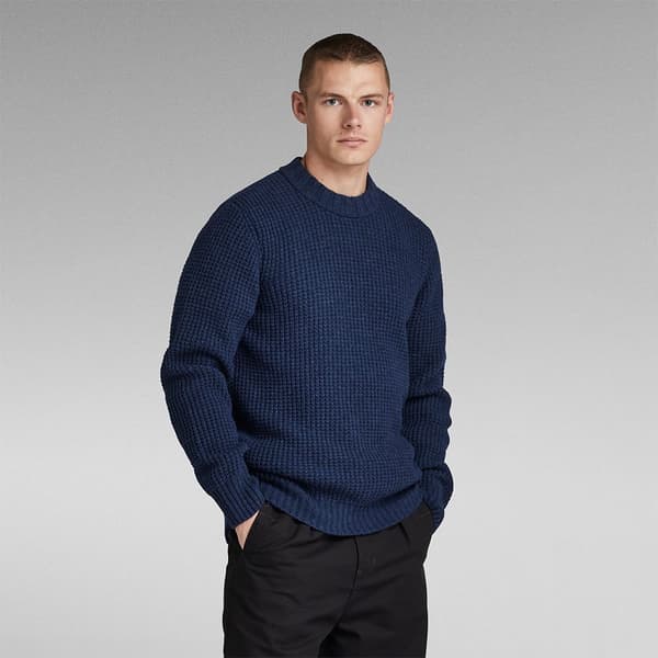 G-star Besætning Hals Sweater Chunky R Blå M Mand